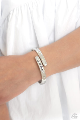 Gorgeous Grandma White Bracelet- Paparazzi