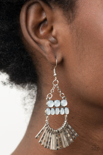 A FLARE For Fierceness White Earrings- Paparazzi