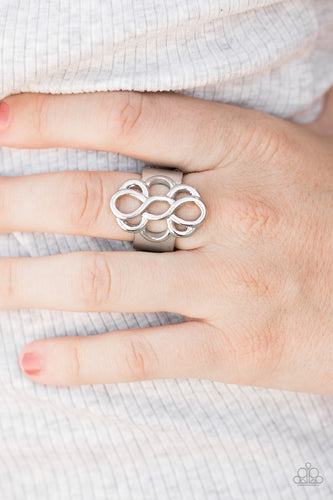 Breathe It All In Silver Ring- Paparazzi