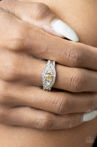 Celestial Crowns Yellow Ring- Paparazzi