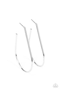 City Curves Silver Earrings- Paparazzi