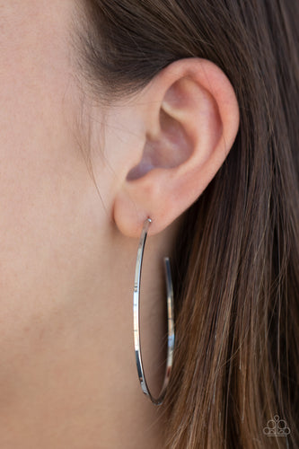 Cool Curves Silver Earrings- Paparazzi