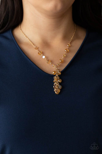 Cosmic Charisma Gold Necklace- Paparazzi