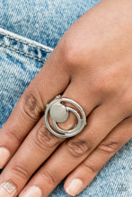 Load image into Gallery viewer, Edgy Eclipse Silver Ring SS1020- Paparazzi