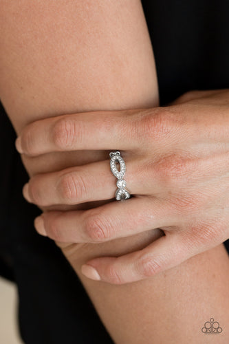 Extra Side Of Elegance White Ring- Paparazzi