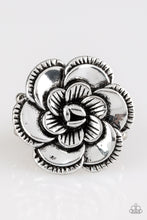Load image into Gallery viewer, FLOWERBED And Breakfast Silver Ring- Paparazzi