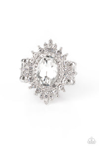 Five-Star Stunner White Ring- Paparazzi