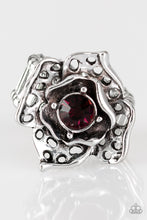 Load image into Gallery viewer, Glowing Gardens Purple Ring- Paparazzi