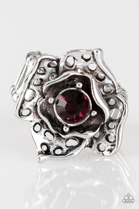 Glowing Gardens Purple Ring- Paparazzi
