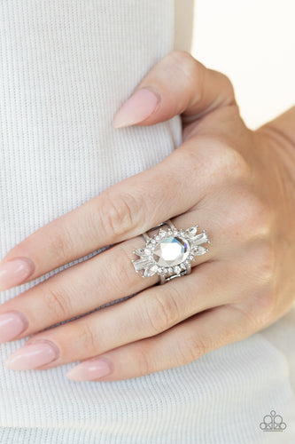 Icy Icon White Ring- Paparazzi