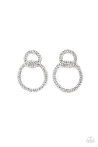 Intensely Icy Black Earrings- Paparazzi