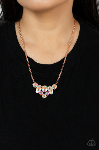 Lavishly Loaded Copper Necklace- Paparazzi