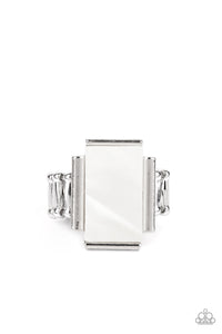 Mystical Marinas White Ring- Paparazzi