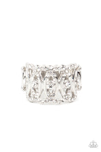 Load image into Gallery viewer, OVAL-Ruled White Ring- Paparazzi