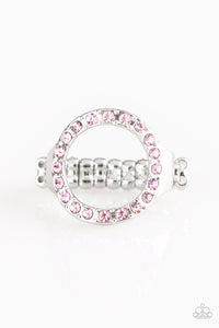 One-GLAM Band Pink Ring- Paparazzi