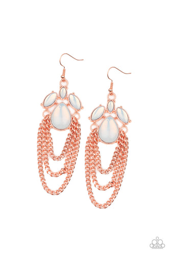 Opalescence Essence Copper Earrings- Paparazzi