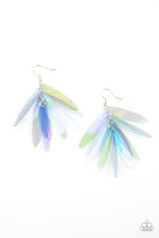 Load image into Gallery viewer, Holographic Glamour Blue Earrings- Paparazzi