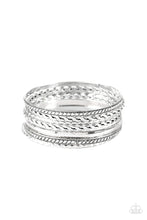 Load image into Gallery viewer, Rattle And Roll Silver Bracelet- Paparazzi