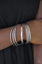 Load image into Gallery viewer, Rattle And Roll Silver Bracelet- Paparazzi
