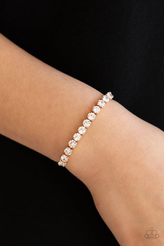 Red Carpet Rival Gold Bracelet- Paparazzi