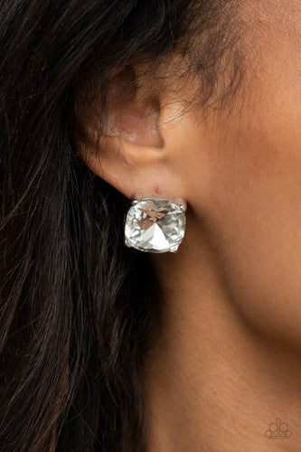 Royalty High White Earrings- Paparazzi