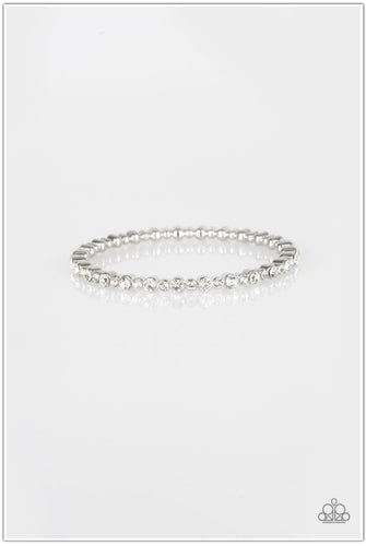 Seven Figure Fabulous White Bracelet- Paparazzi