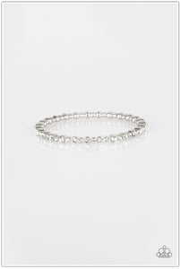 Seven Figure Fabulous White Bracelet- Paparazzi