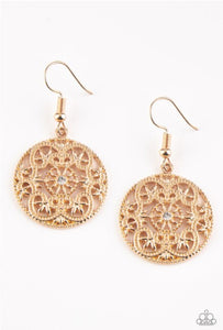 Rochester Royale Gold Earrings- Paparazzi