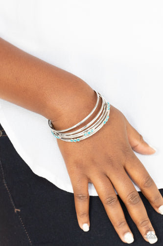 Stackable Sparkle Blue Bracelet- Paparazzi