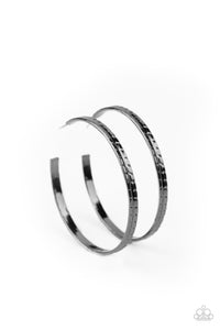 TREAD All About It Black Earrings- Paparazzi