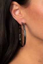 Load image into Gallery viewer, TREAD All About It Black Earrings- Paparazzi