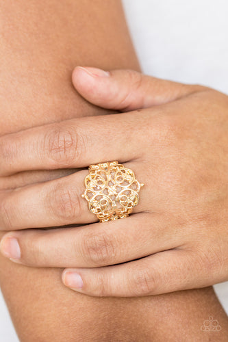 Victorian Valor Gold Ring- Paparazzi