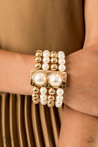 WEALTH-Conscious Gold Bracelet FFA1020- Paparazzi